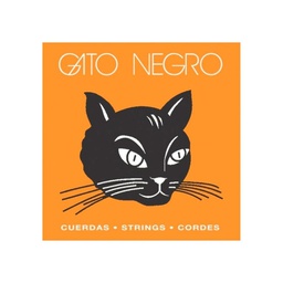 [JUEGCLAGAT001] Gato Negro Juego Nylon Blanco